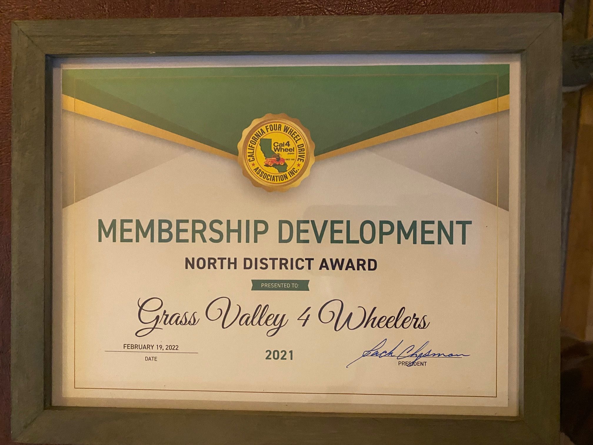 Membership Development - North District Award